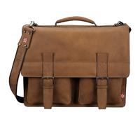 Pride & Soul Aktentasche EARL 47132 42x34x17cm Echtleder braun
