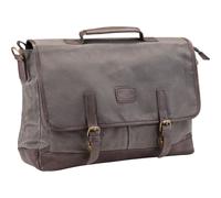 Pride & Soul Aktentasche VEGAS 47303 Canvas/Lederimitat graubraun