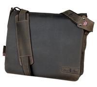 Pride&Soul Ben Umhängetasche für Laptop, Leder, Braun
