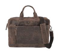 PRIDE AND SOUL Raily Laptoptasche 41 x 9,5 x 28 cm Leder Braun