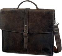 Pride & Soul PRIDE&SOUL Businesstasche LUCKY, braun, Leder mit Schnallenverschluss