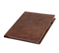 Schreibmappe »WINSTON« A4 aus Echtleder braun, Alassio, 26x32x2 cm