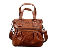 Pride and Soul Schultertasche Leder 34 cm braun