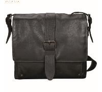 Pride&Soul Umhängetasche Neo 30x28x5cm Leder dunkelbraun