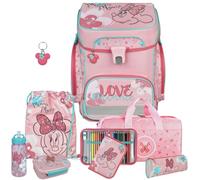 Pridera Minnie Mouse - Scooli Undercover EasyFit Schulranzen-Set 8tlg. BROTDOSE und TRINKFLASCHE, mit passender Spporttasche