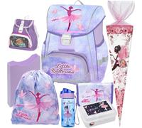 Pridera Oxybag Ballerina Premium One Schulranzen-Set mit Brotdose, Trinkflasche, Heftbox (8tlg. mit Kinderrucksack, Schultüte N)