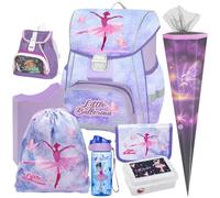 Pridera Oxybag Ballerina Premium One Schulranzen-Set mit Brotdose, Trinkflasche, Heftbox (8tlg. mit Kinderrucksack, Schultüte M)