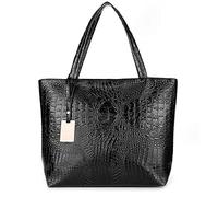 Prime Amazon Day Deals Sale Angebote 2019 Damen Tote Tasche Krokodil Leder Große Mode Handtasche Crossbody Schultertasche Geldbörse Einkaufstasche Lady Saddle Bags für Frauen