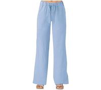 Prime Deals of The Day Today Only Damen Jogginghose Kurzgrößen Hosenanzug Festlich Für Kleine Frauen Bequeme Sommerhose Damen Blau Wei? Gestreifte Hose Jogginghose Teenager Womens Spring Pants 2024