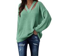 Prime Deals of The Day Today Only Damen Pullover Mit Kapuze Strick Dicker, Warmer Fleece-Pullover Gruene Damenkleidung Pullover Pulli Mit Schrift Regenbogen Pullover Damen Damen Pullover Schwarz