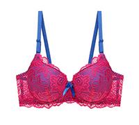 Prime of Day 2024 Angebote Taschen BH Damen Vorne Zu Öffnen Durchsichtige BH Träger Breit Unsichtbar Bra Bustier Full Cup BH Mit Bügel Retro BH Spitze 50Er Jahre Comfort BH Ohne Bügel