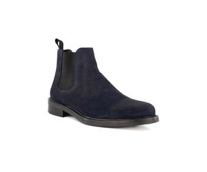 Prime Shoes Chelsea Boots Herren Veloursleder blau, 43 (9)