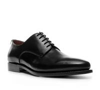Prime Shoes Derby Herren Glattleder schwarz, 39 (6)