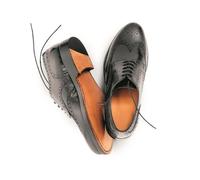 Prime Shoes Linz Rahmengenäht Schwarz Box Calf Black Budapester Schnürschuh aus feinstem Kalbsleder D 42 / UK 8