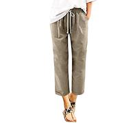 Primedays Angebote Des Tages Heute Deal Sommerhose Damen Leicht Einfarbig Baumwolle Flachs Elastische Lange Hosen Strand Freizeithose Cargo Hose Meine Letzte Bestellungen Anzeigen Konto Von 2025