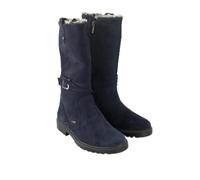 PRIMIGI Phrgt 23724 Maedchen Winterstiefel Veloursleder | Winterschuhe, Blau, Reißverschluss, Schnalle an der Außenseite, Kinder, Schuhe