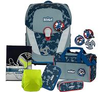 Primus-Versand BLUE NINJA - Scout Sunny II mit Funny Snaps® Schulranzen-Set 6tlg. mit HEFTMAPPE - REGENHÜLLE GRATIS DAZU