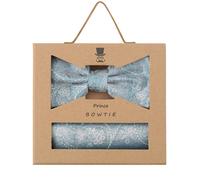 Fliege + Tuch Paisley - 100% Seide - Petrol