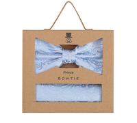 prince bowtie - Set Fliege+Tuch Paisley h-blau - Gr. - OS