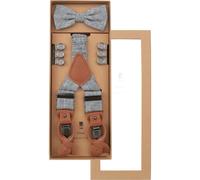Prince Bowtie - Set Hosenträger+Fliege Uni m-blau - Gr. - OS