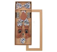 prince bowtie - Set Hosenträger+Fliege+Tuch marine - Gr. - OS