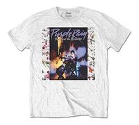 Prince Herren Purple Rain Album T-Shirt, Weiß (White White), Small