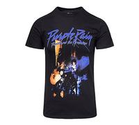 Prince Purple Rain Schwarz T-shirt Offiziell Lizenziert Musik
