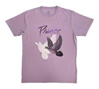 Prince T Shirt Purple Rain Doves Distressed Logo Nue offiziell Unisex Purple XL