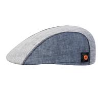Prince Twotone Leinen Flatcap by Mayser blau 56 cm