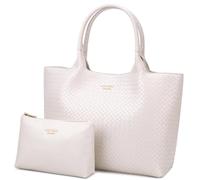 Princely London Shopper Bonny - Große Damen Handtasche aus Veganem Leder, Elegante Schultertasche mit Reißverschluss, Stilvoller Shopper für Alltag, Arbeit & Freizeit, Viel Platz für Essentials
