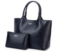 Princely London Shopper Bonny - Große Damen Handtasche aus Veganem Leder, Elegante Schultertasche mit Reißverschluss, Stilvoller Shopper für Alltag, Arbeit & Freizeit, Viel Platz für Essentials