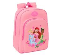 PRINCESAS - Animierter Kinder Schulrucksack, Kinderrucksack, anpassbar an Trolley, ideal für Schulkinder, bequem und vielseitig, Qualität und Widerstandsfähigkeit, 26 x 11 x 34 cm