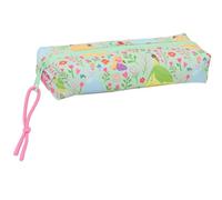 Princesas Disney Bloom Federmäppchen, rechteckig, für Kinder, ideal für Kinder im Schulalter, bequem und vielseitig, Qualität und Widerstandsfähigkeit, 22 x 7 x 40 cm, Wassergrün/Hellrosa, M, Casual