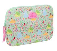 Princesas Disney Bloom - Laptoptasche 39,6 cm (15,6 Zoll), ideal für Kinder verschiedener Altersgruppen, bequem und vielseitig, Qualität und Widerstandsfähigkeit, 39,5 x 3,5 x 27,5 cm, Wassergrün /