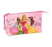 Princesas Disney Federmäppchen, für Kinder, ideal für Kinder im Schulalter, bequem und vielseitig, Qualität und Widerstandsfähigkeit, 22 x 3 x 12 cm