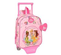 Princesas Disney Kinderrucksack mit SAFTA Trolley, ideal für Kinder verschiedener Altersgruppen, bequem und vielseitig, Qualität und Widerstandsfähigkeit, 22 x 10 x 27 cm