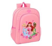 Princesas Schulrucksack für Kinder, Kinderrucksack, anpassbar an Kinderwagen, ideal für Kinder im Schulalter, bequem und vielseitig, Qualität und Widerstandsfähigkeit, 33 x 14 x 42 cm