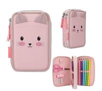 Depesche Federtasche Princess Mimi 2-Fach gefüllt Hase Rosa mit Buntstiften & Schere