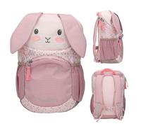 Princess Mimi Kindergartenrucksack Hase rosa ergonomisch 22x35x19cm, ca. 330g, 10l