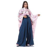 PRINCESS OF ASIA Traditionelles Japan Damen Geisha Samurai Kriegerin Kimono Outfit Kostüm Hanfu Kleid Tamiko aus Baumwolle & Satin