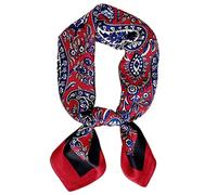 prinfantasy Seidentuch Haare Frischer geblümter Seidenschal buntes Halstuch für Damen aus 100% Maulbeer-Seide quadratisch M070029