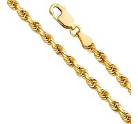 PRINS JEWELS 14 Karat / 585 Gelbgold Kordel Armband 4.40 mm. Breit (19)