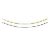 PRINS JEWELS 14 Karat / 585 Gold Beidseitig Zu Tragen Omega Halsreif Zweifarbig Weißgold Gelbgold 42 cm. Damen