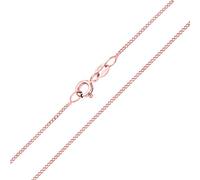 PRINS JEWELS 14 Karat / 585 Gold Feine Rosegold Panzerkette Breite 1 mm (40)