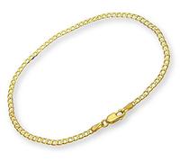 PRINS JEWELS Panzerarmband 14 Karat / 585 Gold Armband Panzerkette Gelbgold Breite 3 mm (23)