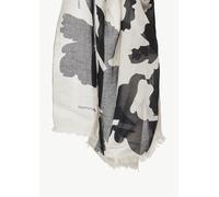 comma Schal mit Fransen im Allover-Look in Marine, Größe 1