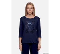 betty barclay - so cosy - - Casual-Shirt dunkelblau - Gr. - 40