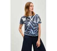 Cecil Damen Ausbrenner-Shirt mit Muster in Blau, Gr: XL