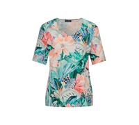 Print-Shirt GOLDNER "Jerseyshirt mit Dschungel-Print", Damen, Gr. 46, bunt, gemustert, Obermaterial: 95% Viskose CV. 5% Elasthan EL., gerade, Shirts, stretchbequemer Viskosejersey (88021926-46) bunt, 
