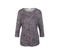 Print-Shirt GOLDNER "Kombinierfreundlich gemustertes Shirt", Damen, Gr. 44, bunt (bunt, getupft), Obermaterial: 95% Viskose CV. 5% Elasthan EL., Shirts (71271629-44) bunt, getupft